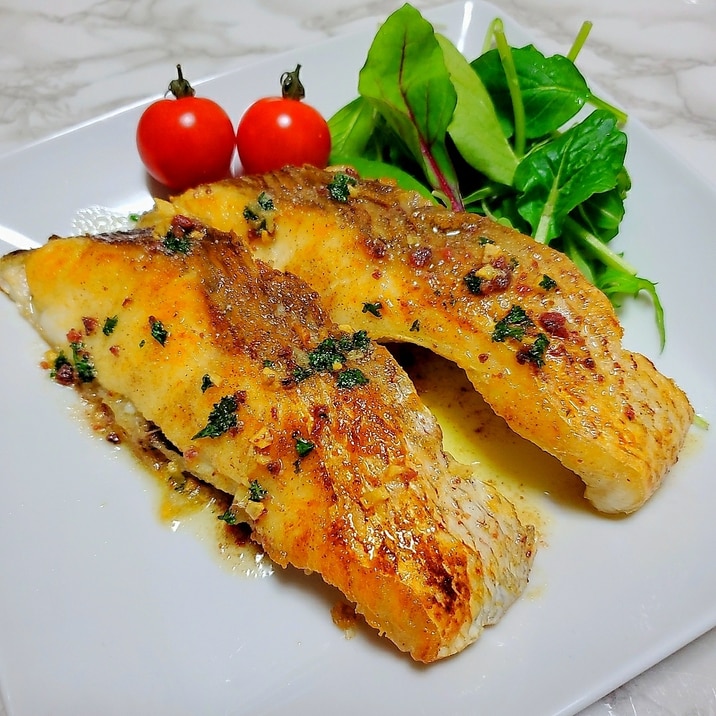 鯛のムニエル 香草バターソース レシピ 作り方 By じゅん たま 楽天レシピ 鯛のムニエル 香草バターソース レシピ 作り方 By じゅん たま 楽天レシピ